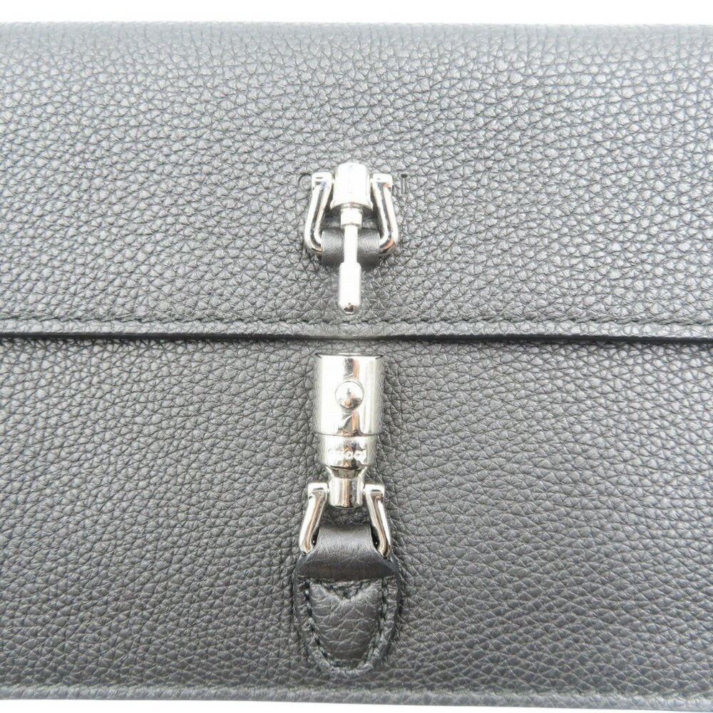 GUCCI Black Calf Clutch Bag Pouch New Jackie 364434 1206GUCCI - Picture 5 of 8